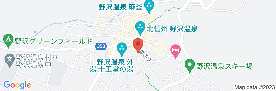 野沢温泉 ユートピアの地図
