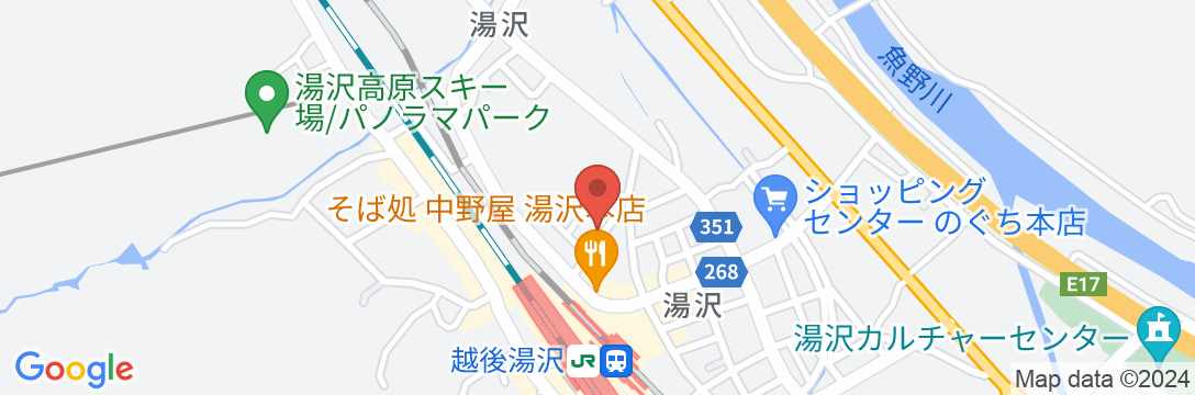 越後湯沢温泉 ゲストハウス 扇和の地図