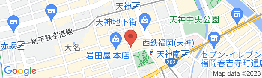 ソラリア西鉄ホテル福岡の地図