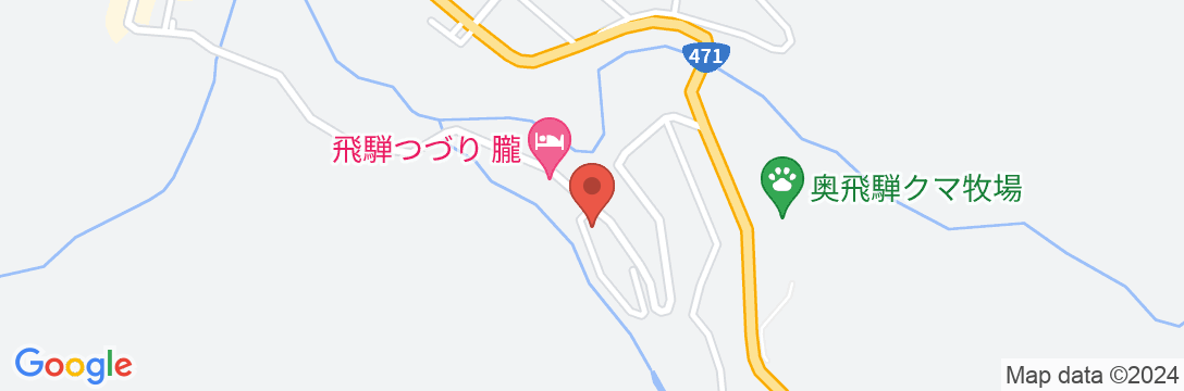 奥飛騨ガーデンホテル焼岳の地図