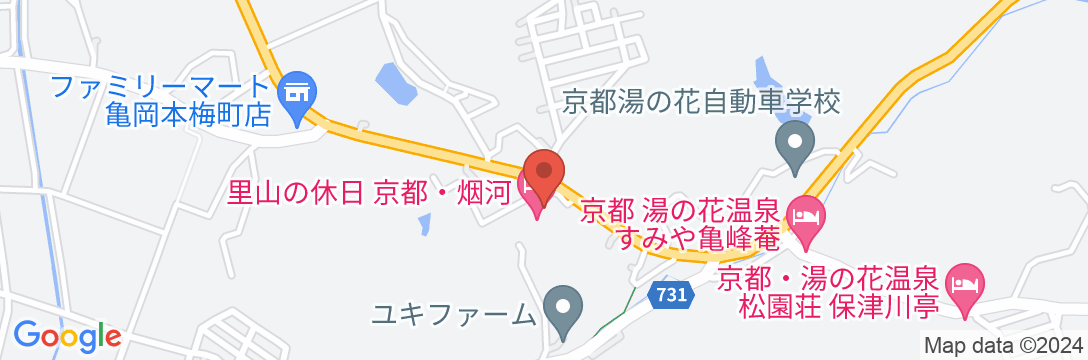 里山の休日 京都・烟河(けぶりかわ)の地図