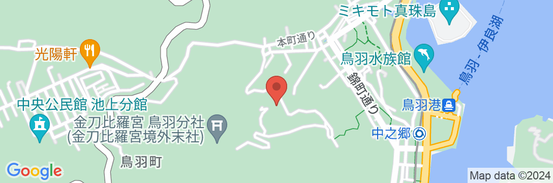 伊勢志摩 鳥羽 扇野の里 扇芳閣の地図