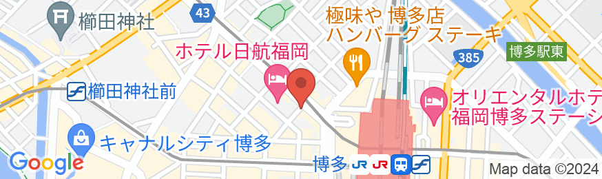ホテル キャビナス福岡の地図