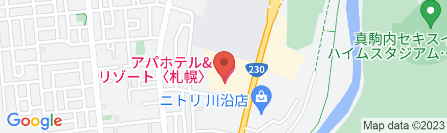 アパホテル&リゾート〈札幌〉の地図
