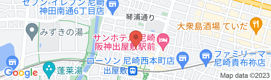 竹家荘旅館の地図