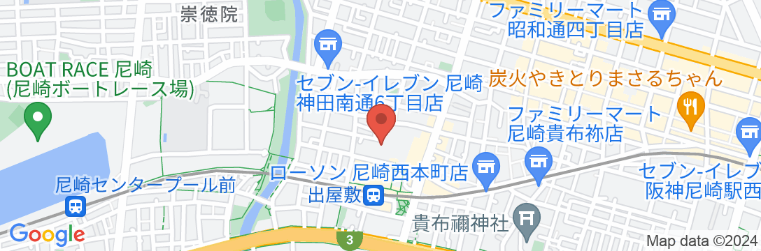 竹家荘旅館の地図