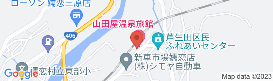 つま恋温泉 山田屋温泉旅館の地図