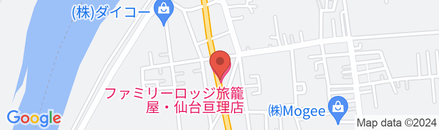 ファミリーロッジ旅籠屋・仙台亘理店の地図