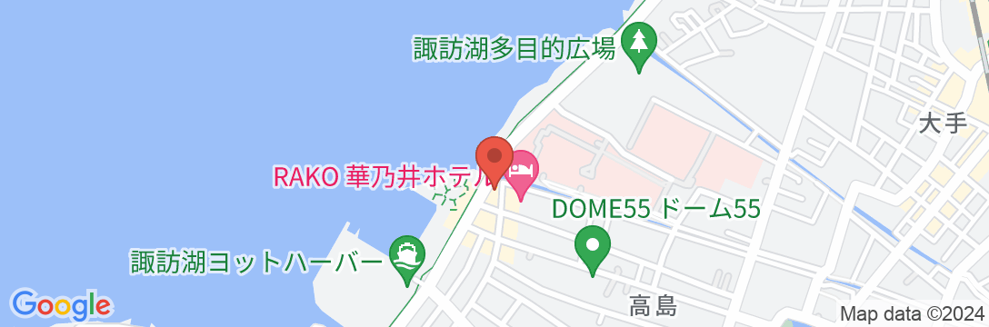 上諏訪温泉 RAKO華乃井ホテルの地図