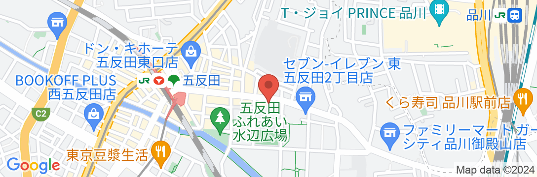 ホテルマイステイズ五反田の地図