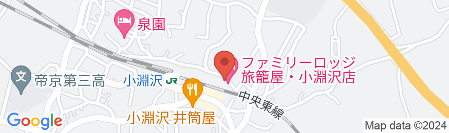 ファミリーロッジ旅籠屋・小淵沢店の地図