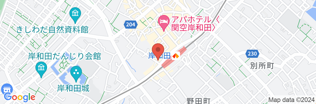 ステーションホテルみやこ(旧:ステーション岸和田)の地図
