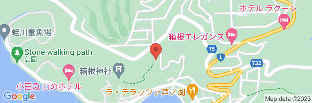箱根芦ノ湖温泉 和心亭 豊月の地図