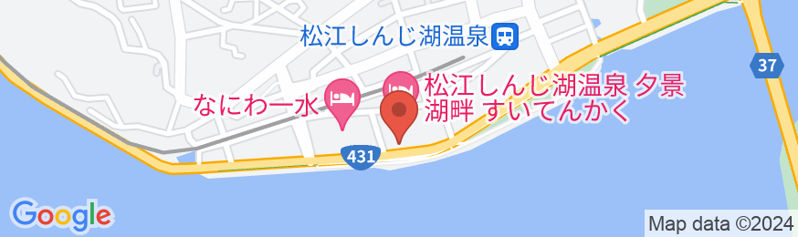 松江しんじ湖温泉 松平閣の地図