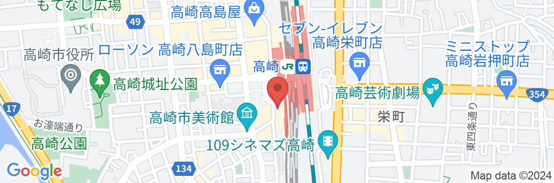 アパホテル〈高崎駅前〉の地図