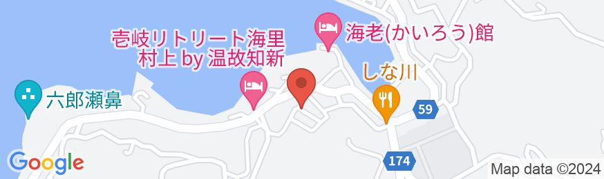 奥壱岐の千年湯 平山旅館 <壱岐島>の地図