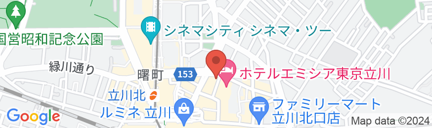 立川リージェントホテルの地図