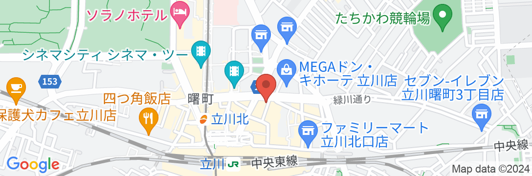 立川リージェントホテルの地図