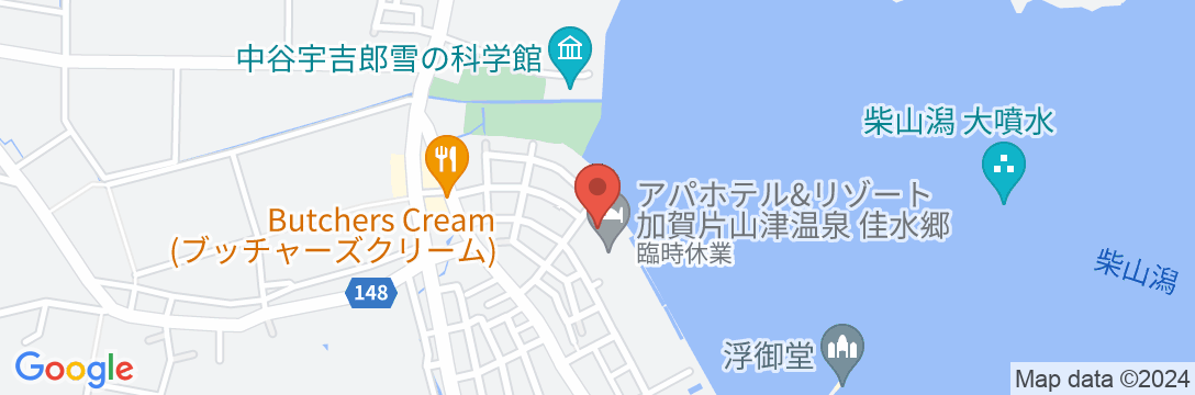 加賀片山津温泉 佳水郷(アパホテルズ&リゾーツ)の地図