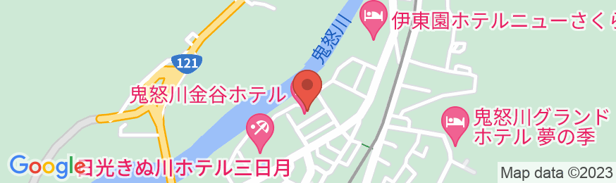鬼怒川金谷ホテルの地図