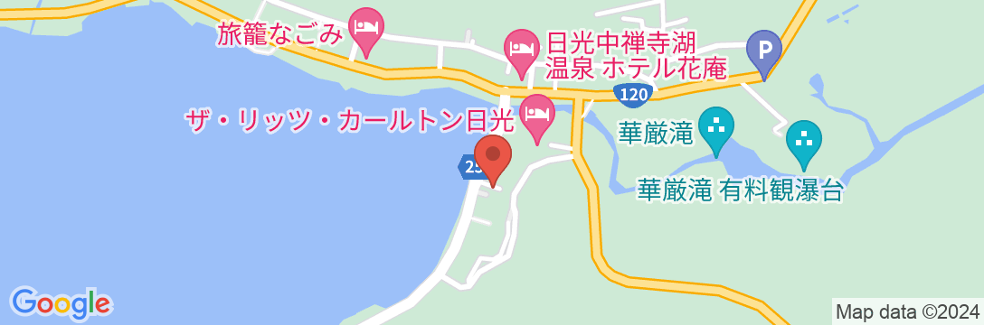 中禅寺ペンションの地図