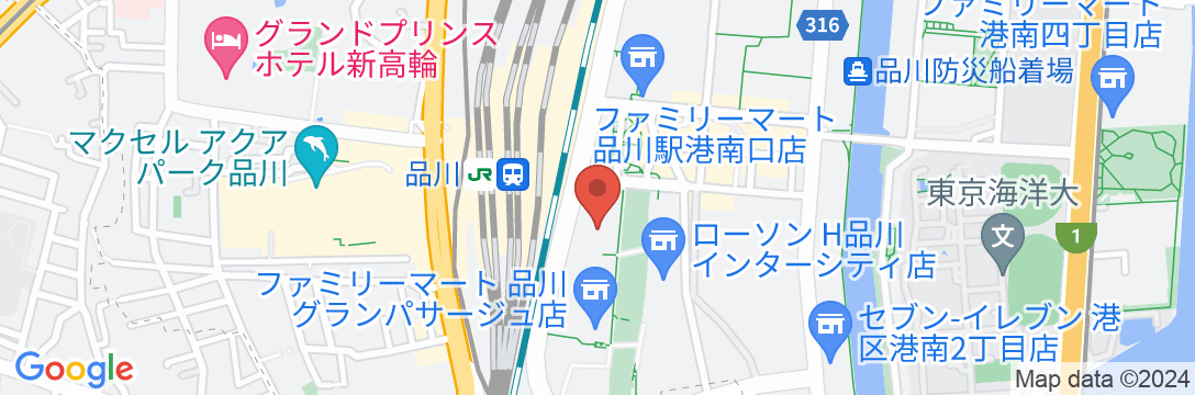ストリングスホテル東京インターコンチネンタルの地図