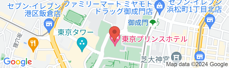 東京プリンスホテルの地図
