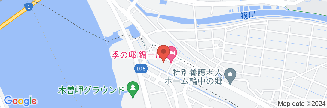 季の邸 鍋田川の地図