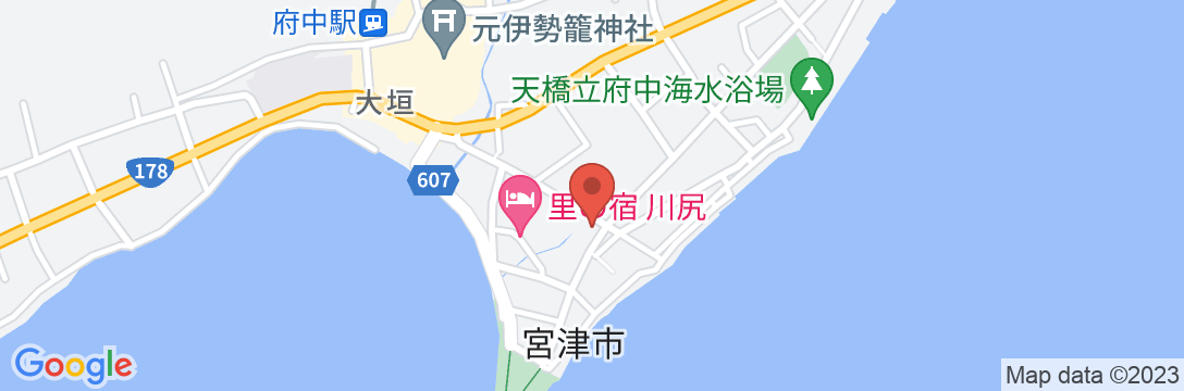 丹後のさかな屋さんが営む民宿 福寿亭の地図