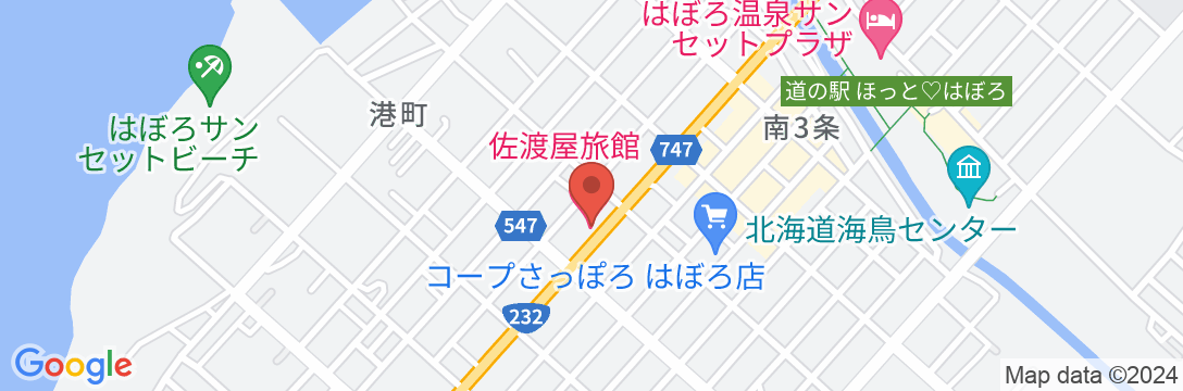 佐渡屋旅館の地図