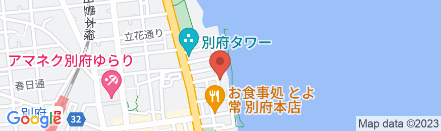 別府温泉 天空湯房 清海荘の地図