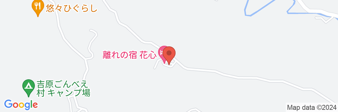 小田温泉 旅館 花心の地図
