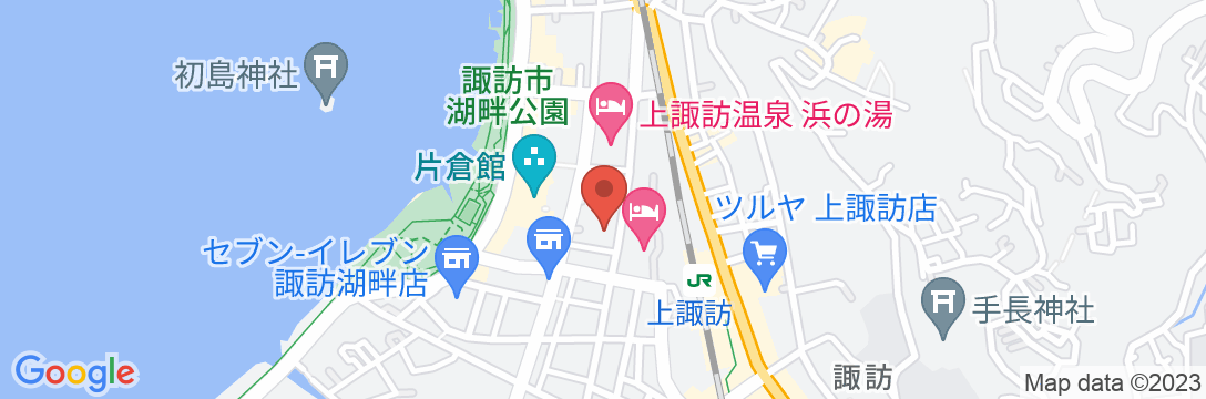 上諏訪温泉 旅荘 二葉<長野県>の地図