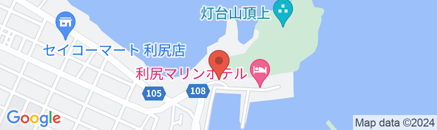 利尻マリンホテル<利尻島>の地図