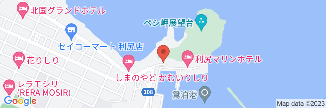 利尻マリンホテル<利尻島>の地図