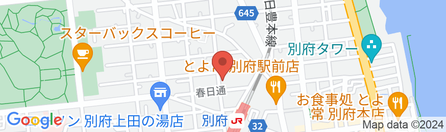別府温泉 旅館 千成の地図