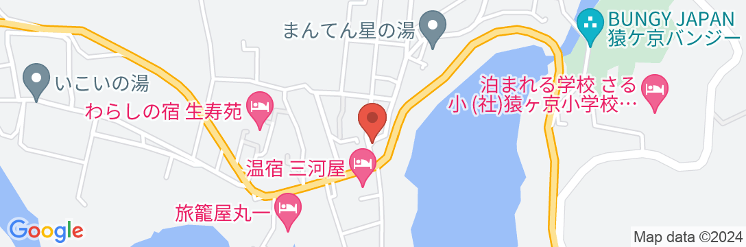 猿ヶ京温泉 仁田屋旅館(にたや)の地図