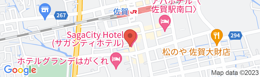 サガシティホテルの地図