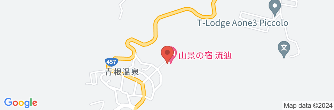 青根温泉 山景の宿 流辿の地図