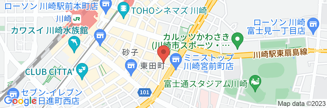 川崎セントラルホテルの地図