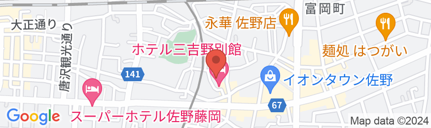 ホテル三吉野別館の地図