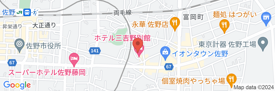 ホテル三吉野別館の地図