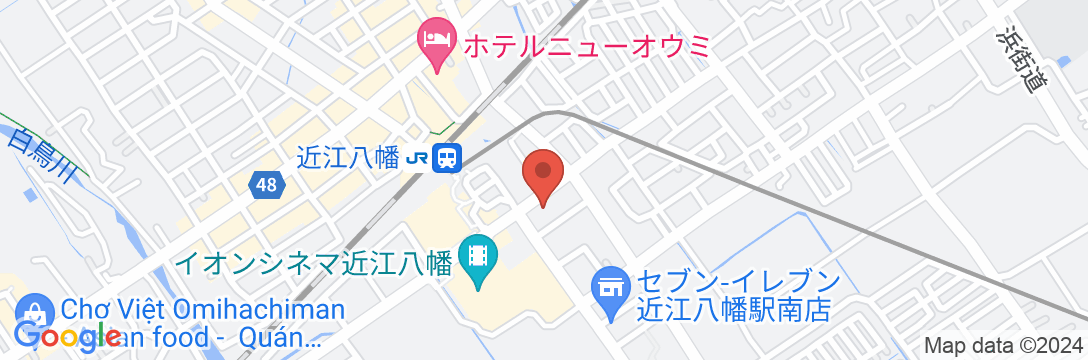 近江八幡ステーションホテルの地図