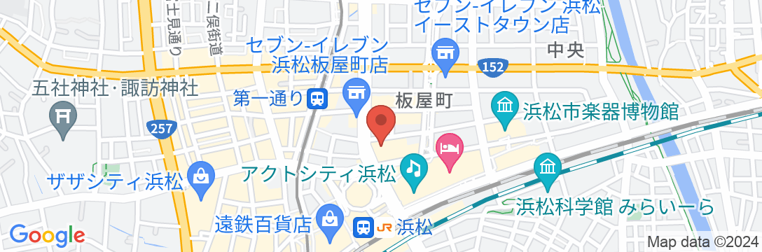 ホテルクラウンパレス浜松の地図