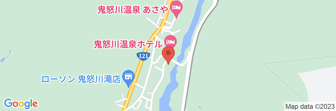 鬼怒川温泉 一心舘の地図