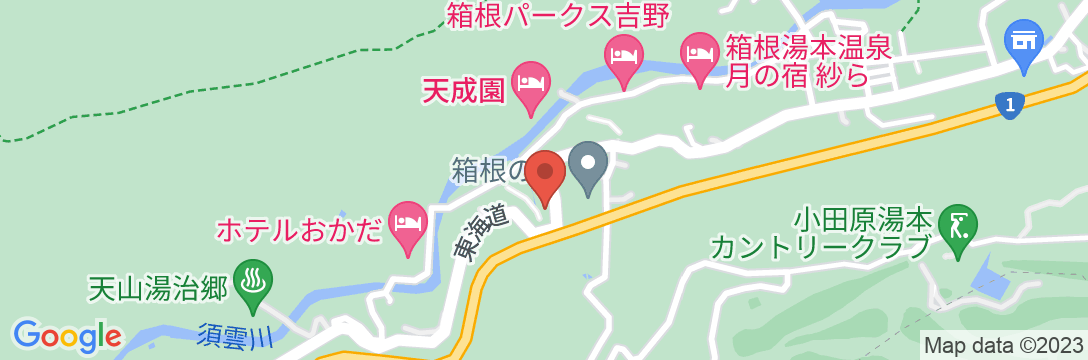 箱根湯本温泉 箱根湯本ホテルの地図