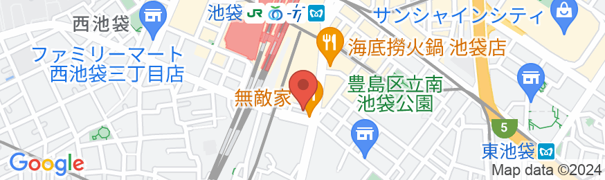 池袋ロイヤルホテル 東口店の地図