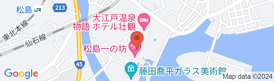 松島温泉 松島一の坊の地図