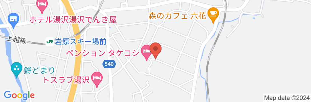 越後湯沢で最初のペンション ゲストハウス・バンヌッフの地図