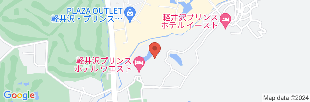 軽井沢プリンスホテル ウエストの地図
